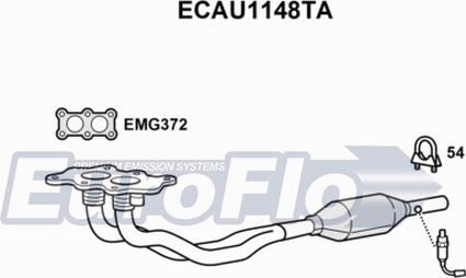 EuroFlo ECAU1148TA - Catalizzatore autozon.pro