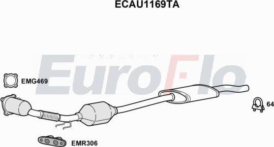 EuroFlo ECAU1169TA - Catalizzatore autozon.pro