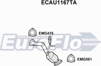 EuroFlo ECAU1167TA - Catalizzatore autozon.pro