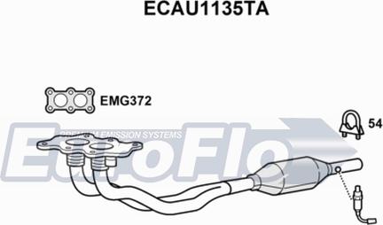 EuroFlo ECAU1135TA - Catalizzatore autozon.pro