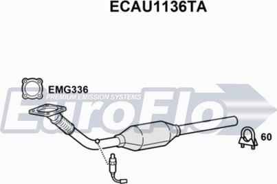 EuroFlo ECAU1136TA - Catalizzatore autozon.pro