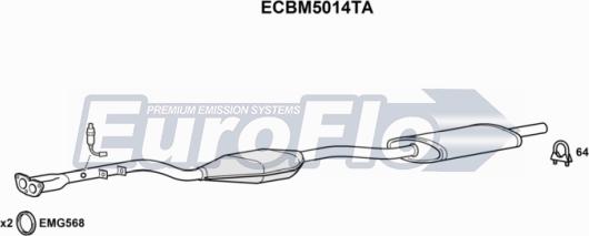 EuroFlo ECBM5014TA - Catalizzatore autozon.pro