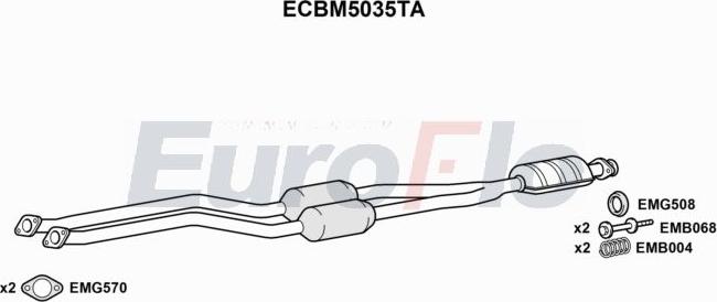 EuroFlo ECBM5035TA - Catalizzatore autozon.pro