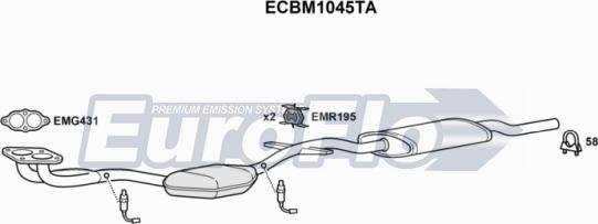 EuroFlo ECBM1045TA - Catalizzatore autozon.pro