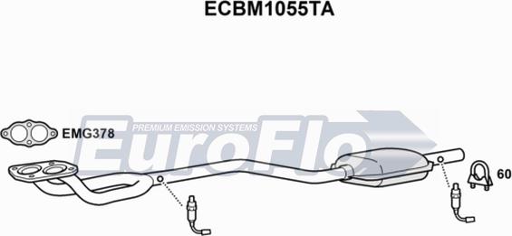 EuroFlo ECBM1055TA - Catalizzatore autozon.pro