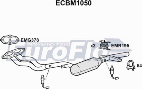 EuroFlo ECBM1050 - Catalizzatore autozon.pro