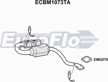 EuroFlo ECBM1073TA - Catalizzatore autozon.pro