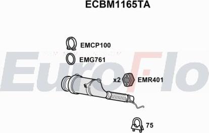 EuroFlo ECBM1165TA - Catalizzatore autozon.pro