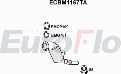 EuroFlo ECBM1167TA - Catalizzatore autozon.pro