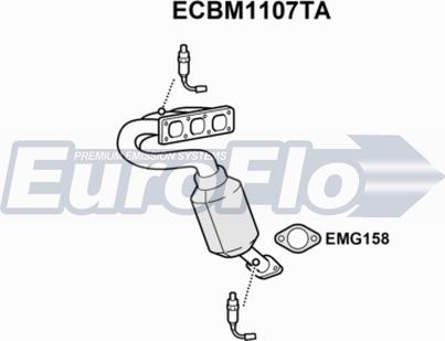 EuroFlo ECBM1107TA - Catalizzatore autozon.pro