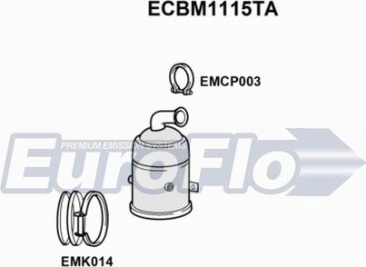 EuroFlo ECBM1115TA - Catalizzatore autozon.pro