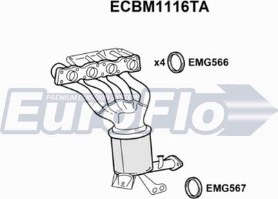 EuroFlo ECBM1116TA - Catalizzatore autozon.pro