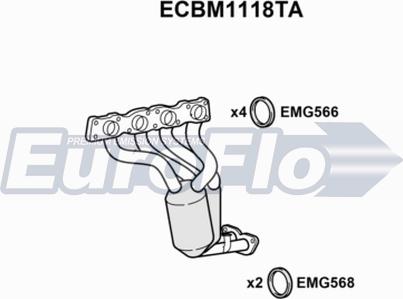 EuroFlo ECBM1118TA - Catalizzatore autozon.pro