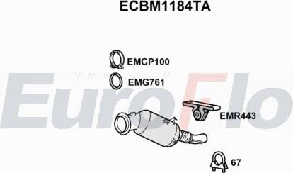 EuroFlo ECBM1184TA - Catalizzatore autozon.pro