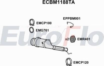 EuroFlo ECBM1188TA - Catalizzatore autozon.pro