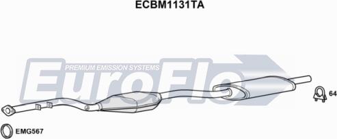 EuroFlo ECBM1131TA - Catalizzatore autozon.pro