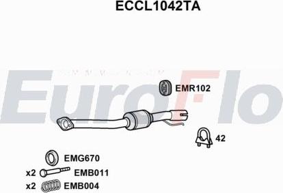 EuroFlo ECCL1042TA - Catalizzatore autozon.pro