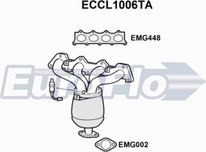 EuroFlo ECCL1006TA - Catalizzatore autozon.pro