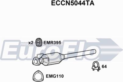 EuroFlo ECCN5044TA - Catalizzatore autozon.pro