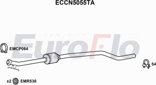 EuroFlo ECCN5055TA - Catalizzatore autozon.pro