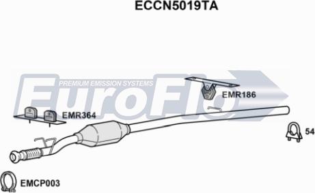 EuroFlo ECCN5019TA - Catalizzatore autozon.pro