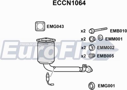 EuroFlo ECCN1064 - Catalizzatore autozon.pro