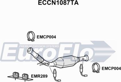 EuroFlo ECCN1087TA - Catalizzatore autozon.pro