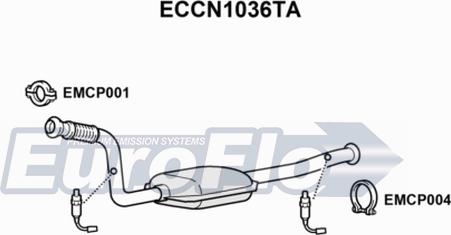 EuroFlo ECCN1036TA - Catalizzatore autozon.pro