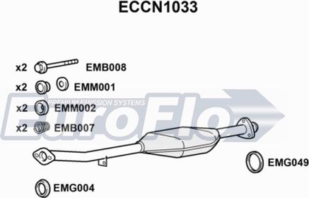 EuroFlo ECCN1033 - Catalizzatore autozon.pro