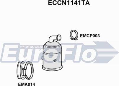 EuroFlo ECCN1141TA - Catalizzatore autozon.pro