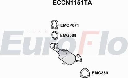 EuroFlo ECCN1151TA - Catalizzatore autozon.pro