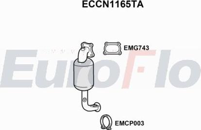 EuroFlo ECCN1165TA - Catalizzatore autozon.pro