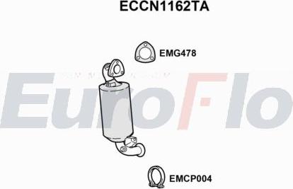 EuroFlo ECCN1162TA - Catalizzatore autozon.pro