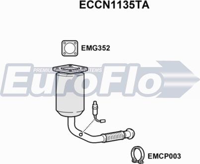 EuroFlo ECCN1135TA - Catalizzatore autozon.pro