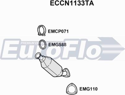 EuroFlo ECCN1133TA - Catalizzatore autozon.pro