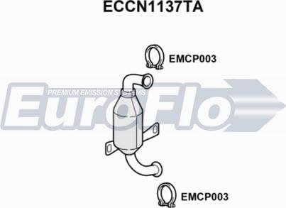 EuroFlo ECCN1137TA - Catalizzatore autozon.pro