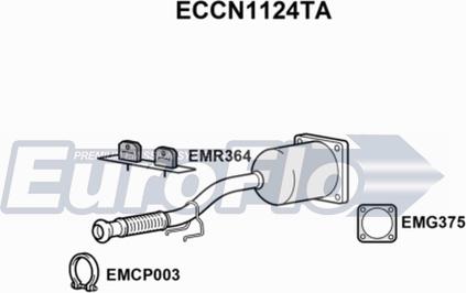 EuroFlo ECCN1124TA - Catalizzatore autozon.pro