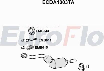 EuroFlo ECDA1003TA - Catalizzatore autozon.pro