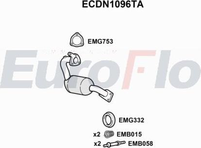 EuroFlo ECDN1096TA - Catalizzatore autozon.pro