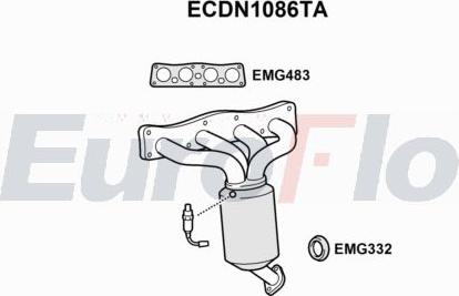 EuroFlo ECDN1086TA - Catalizzatore autozon.pro