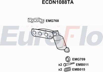 EuroFlo ECDN1088TA - Catalizzatore autozon.pro