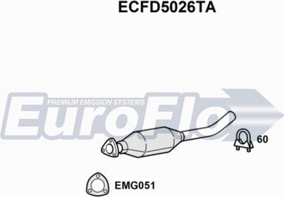 EuroFlo ECFD5026TA - Catalizzatore autozon.pro