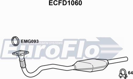 EuroFlo ECFD1060 - Catalizzatore autozon.pro