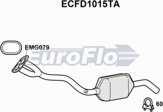 EuroFlo ECFD1015TA - Catalizzatore autozon.pro