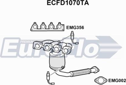 EuroFlo ECFD1070TA - Catalizzatore autozon.pro