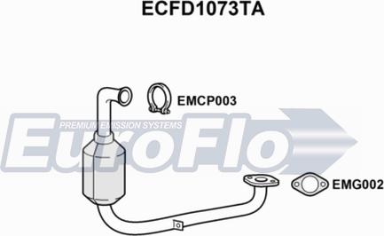 EuroFlo ECFD1073TA - Catalizzatore autozon.pro