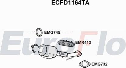 EuroFlo ECFD1164TA - Catalizzatore autozon.pro