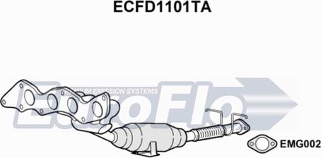 EuroFlo ECFD1101TA - Catalizzatore autozon.pro