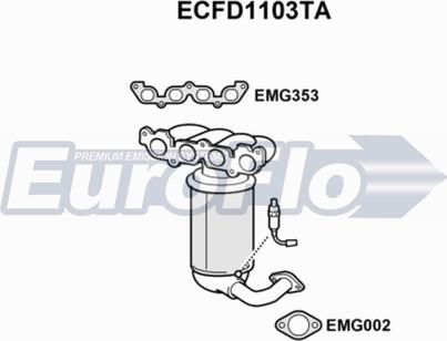 EuroFlo ECFD1103TA - Catalizzatore autozon.pro