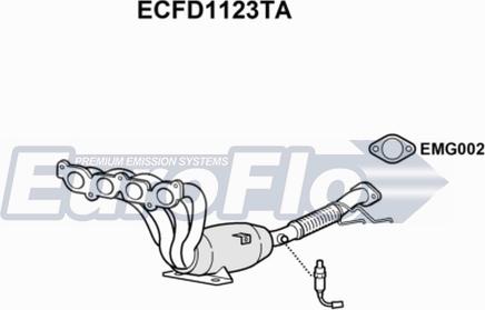 EuroFlo ECFD1123TA - Catalizzatore autozon.pro